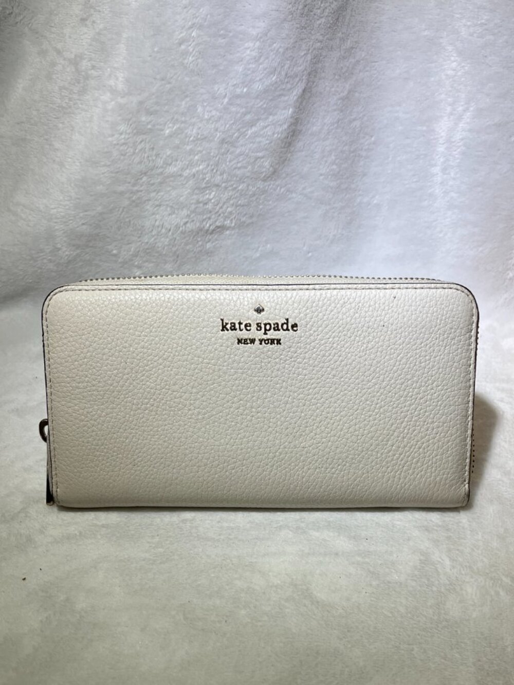 Kate Spade Leila Large Continental Leather Wallet Ivory